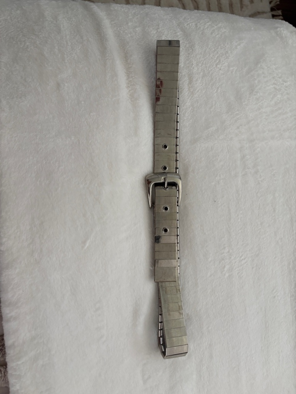 Silver Tone Metal Belt